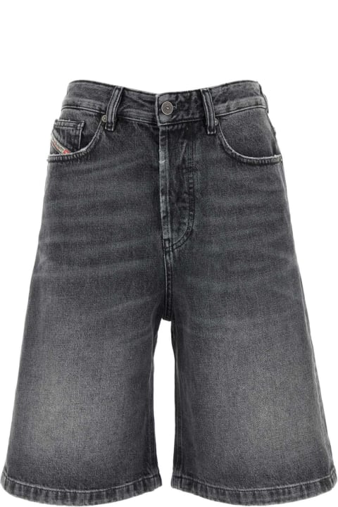 Jeans for Women Diesel Dark Grey Denim De-sire Bermuda Shorts
