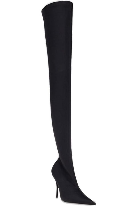 Balenciaga Shoes for Women Balenciaga Knife Heeled Thigh-high Boots