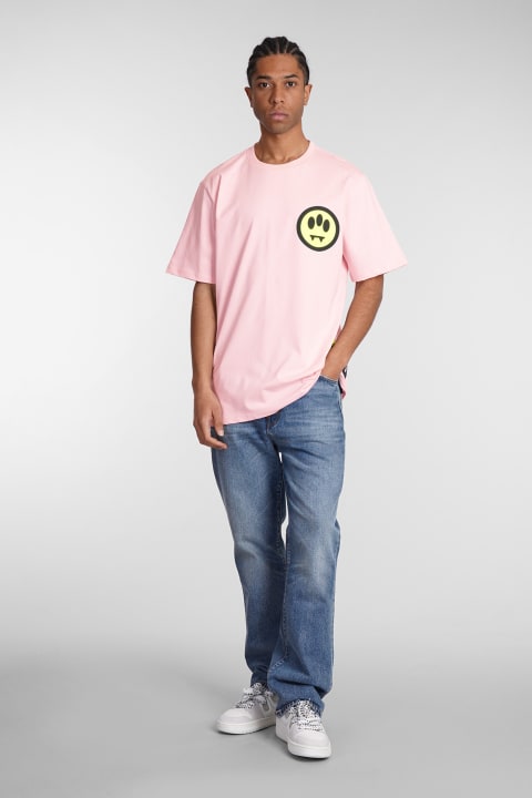 Barrow Topwear for Men Barrow T-shirt In Rose-pink Cotton