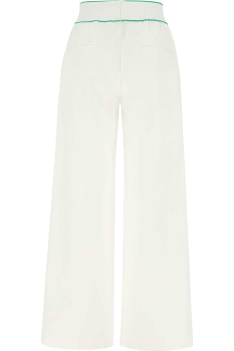 Fashion for Women Bottega Veneta White Cotton Wide-leg Pant