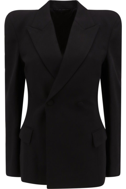 ウィメンズ Balenciagaのコート＆ジャケット Balenciaga Oversized Double-breasted Twill Jacket