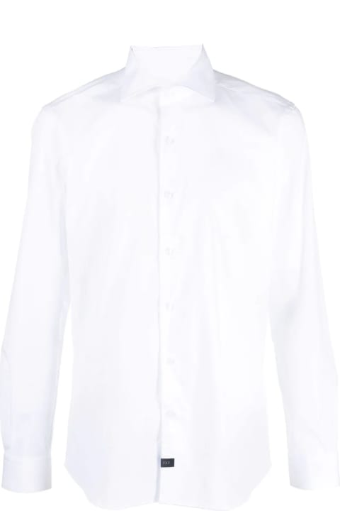 メンズ Fayのシャツ Fay White Stretch-cotton Shirt
