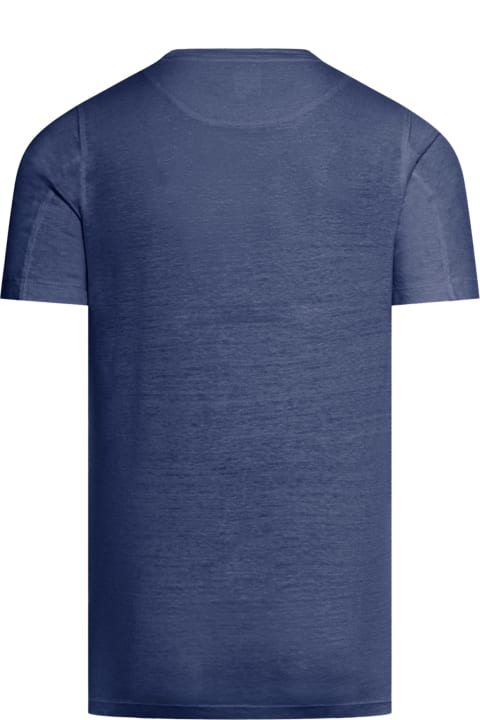 メンズ 120% Linoのウェア 120% Lino Short Sleeve Men Tshirt