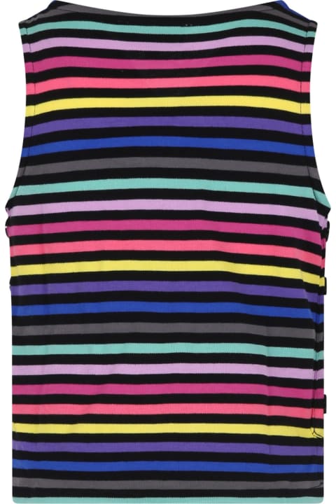 Homeware Rykiel Enfant Black Tank Top For Girl With Logo