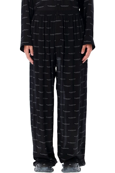 Balenciaga لـ Kids Balenciaga Logo Pyjama Pants