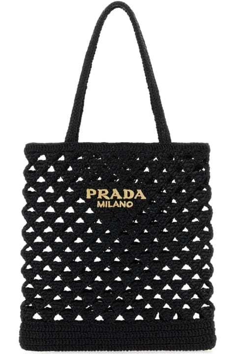 Bags Sale for Women Prada Black Straw Handbag