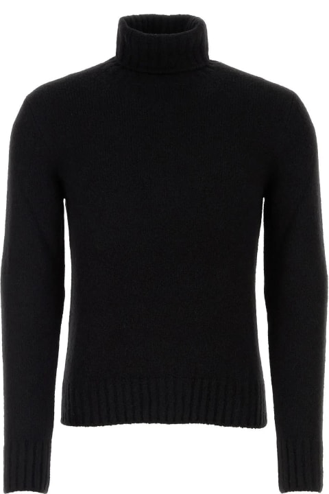 Tom Ford Clothing for Men Tom Ford Black Cashmere Blend Sweater