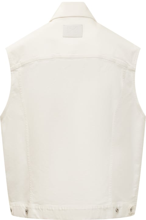 Off-White Coats & Jackets for Men Off-White Denim Vest With Logo