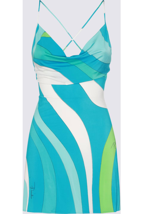 ウィメンズ Pucciのワンピース＆ドレス Pucci Light Blue Viscose Mini Dress