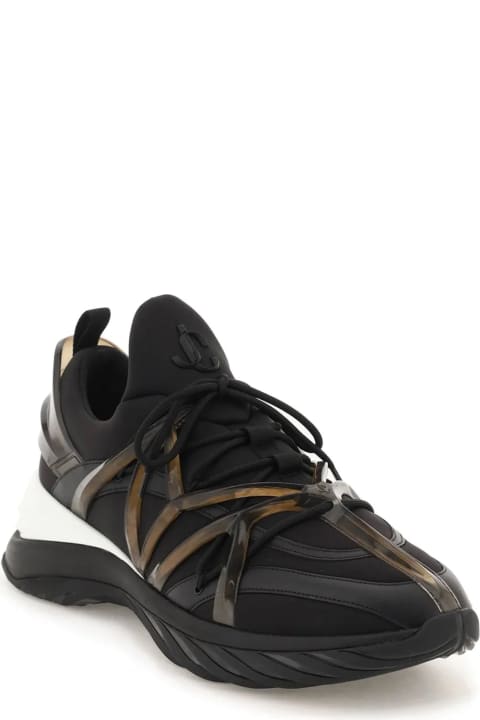 Jimmy Choo Shoes for Women Jimmy Choo Leather And Fabric Sneakers