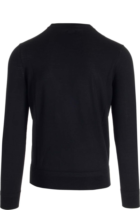 Sweaters for Men Tom Ford Black Wool Sweater