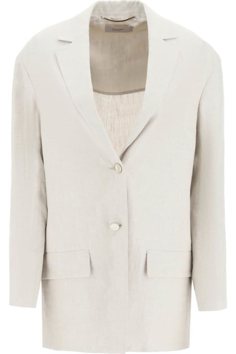 Agnona Coats & Jackets for Women Agnona Linen Blazer