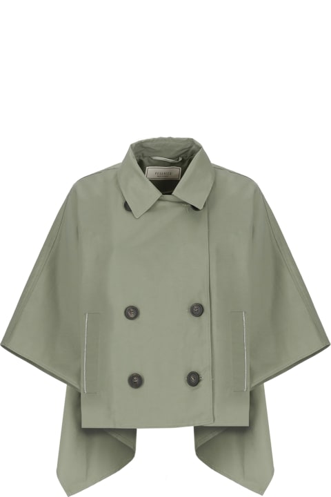 Peserico Coats & Jackets for Women Peserico Line Blend Cape