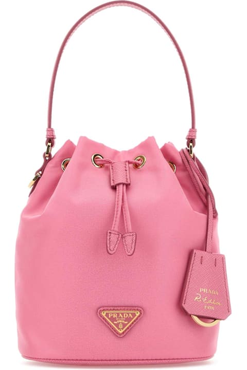 Homeware Prada Pink Nylon Bucket Bag
