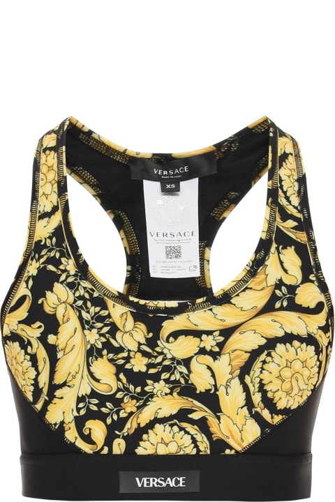 Versace Clothing for Women Versace Barocco Print Cropped Sports Top