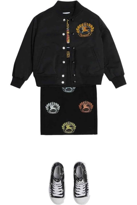 Coats & Jackets for Boys Burberry Black Bomber Jacket Boy