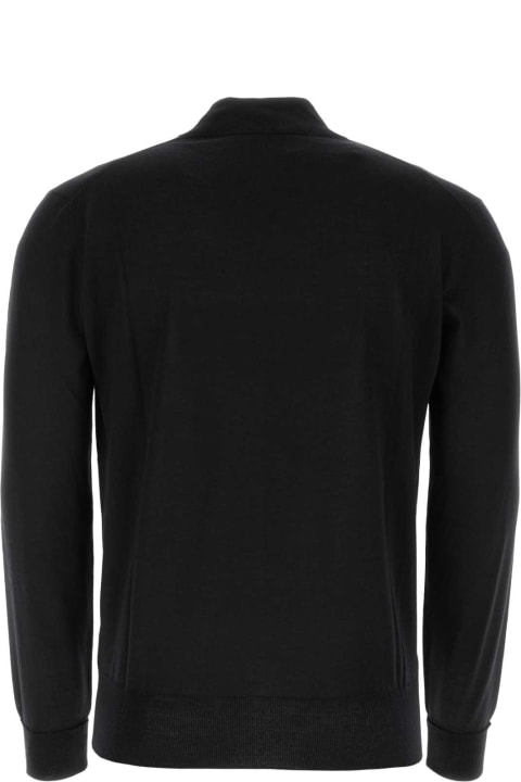 PT01 Sweaters for Men PT01 Black Wool Sweater