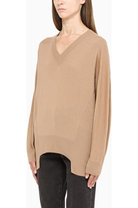 Stella McCartney Sweaters for Women Stella McCartney Brown Pullover With V Neck