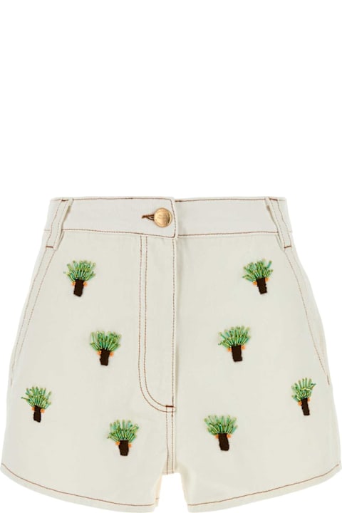 Farm Rio for Men Farm Rio White Denim Shorts