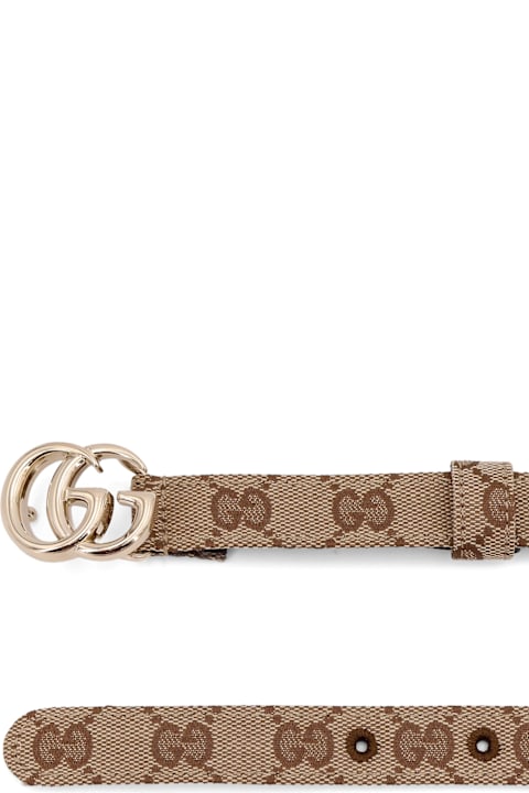 Gucci Accessories for Women Gucci Gg Supreme Fabric And Leather Belt