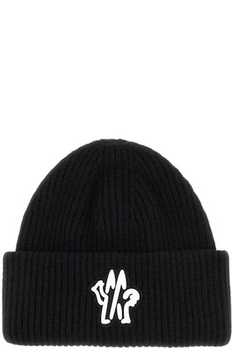 Moncler for Men Moncler Black Wool Beanie Hat