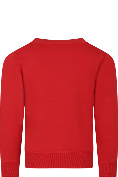 Kenzo Kids Sweaters & Sweatshirts for Women Kenzo Kids Red Sweatshirt For Kids With Elephant And Logo