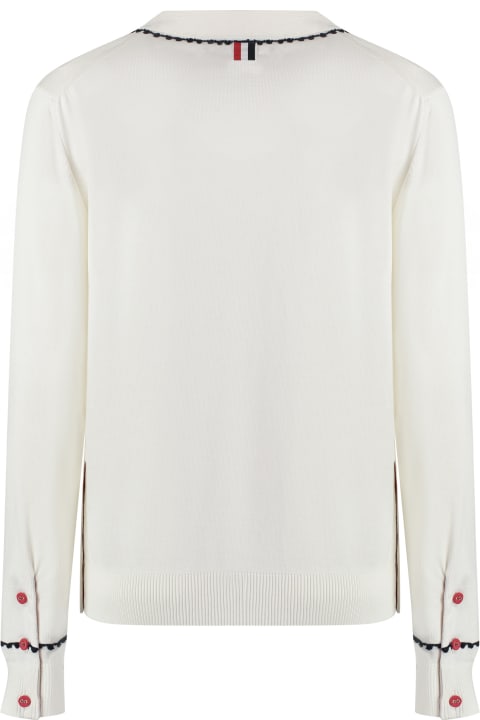 Thom Browne for Women Thom Browne Cardigan In Silk And Cotton