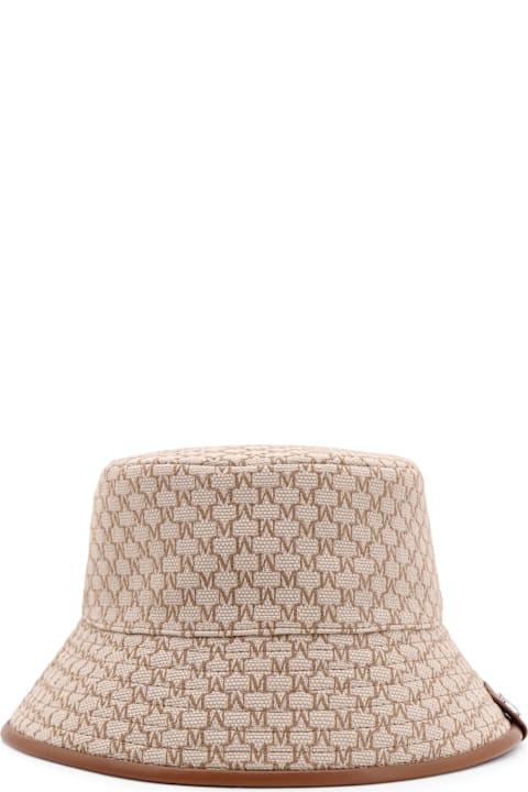 Max Mara Hats for Women Max Mara Loretta Cotton Bucket Hat With Allover Logo
