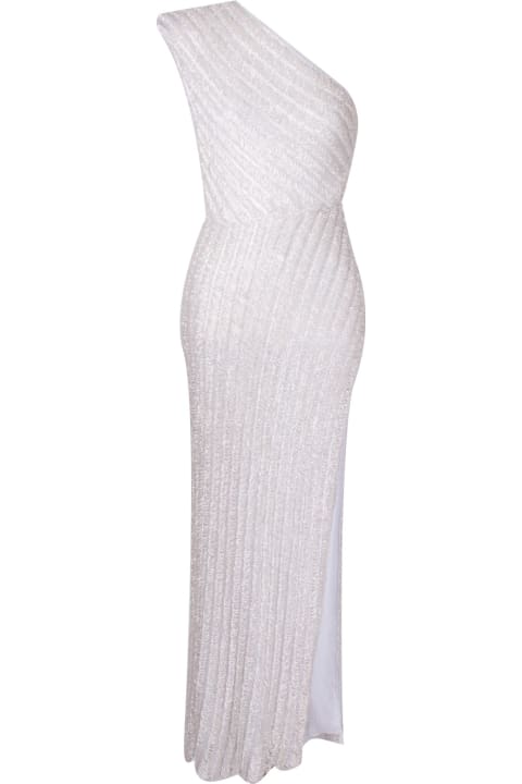 One Shoulder Sequin Maxi Dress