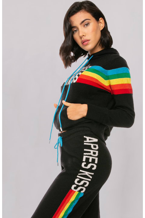 Fashion for Women MC2 Saint Barth Knitted Sweatshirt With Rainbow Intarsia