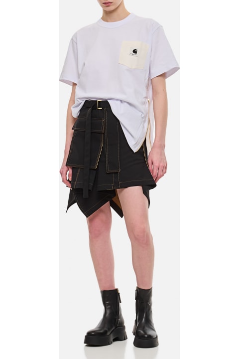 Skirts for Women Sacai Sacai X Carhartt Wip Suiting Bonding Cotton Skirt