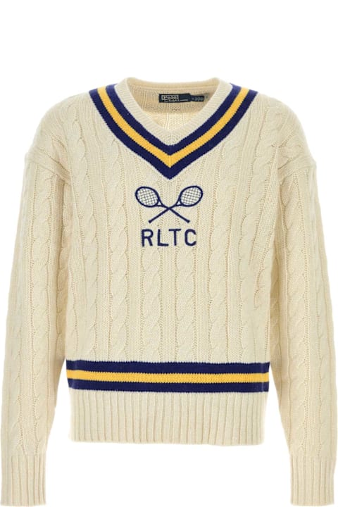 Polo Ralph Lauren for Kids Polo Ralph Lauren Ivory Cotton Blend Sweater