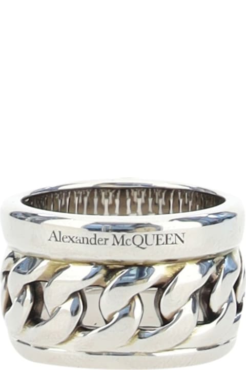 Jewelry for Women Alexander McQueen Dynamic Skull Ring