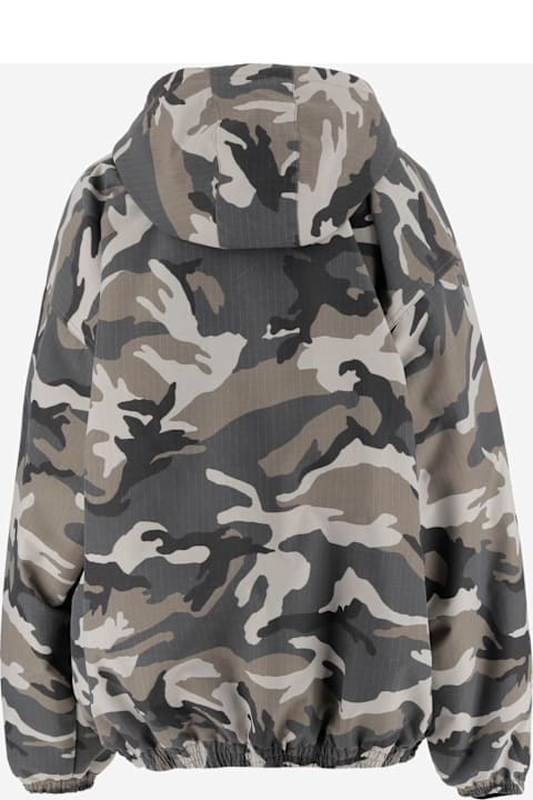 Coats & Jackets for Men Balenciaga Ski Jacket With Camo Pattern