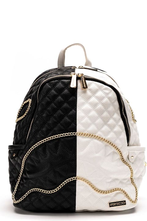 Sprayground Bags for Women Sprayground Two-toned Quilted Zipped Backpack Backpack