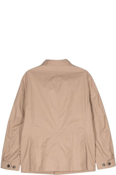 Brunello Cucinelli Coats & Jackets for Men Brunello Cucinelli Collared Zip-up Windbreaker Jacket