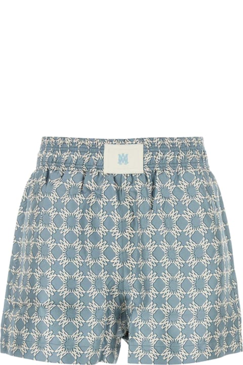 Pants & Shorts for Women AMIRI Printed Silk Shorts