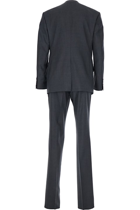 Tom Ford Suits for Men Tom Ford Grey Double-breasted Suit With Peak Revers In Wool Man