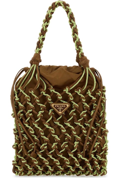 Prada Two-tone Mesh Handbag