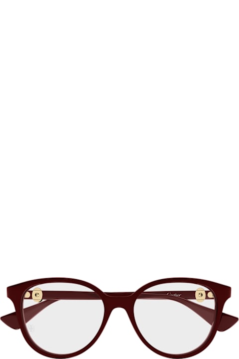 Cartier Eyewear Kids Cartier Eyewear Cartier Ct0643o C De Cartier 003 Burgundy Glasses