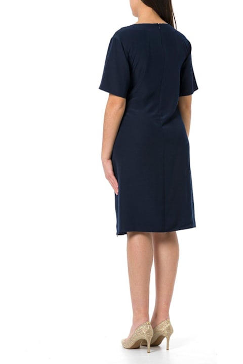 Emporio Armani for Women Emporio Armani Crewneck Side Tie Mini Dress