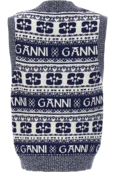 Ganni Coats & Jackets for Women Ganni Logo Vest