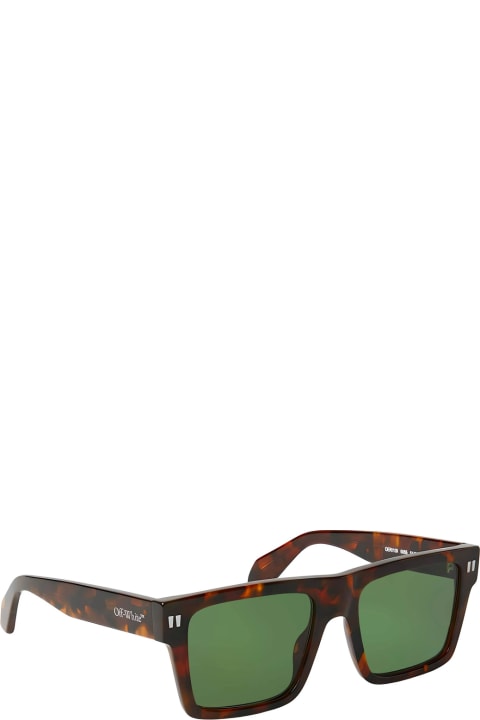 メンズ Off-Whiteのアイウェア Off-White Oeri109 Lawton 6055 Havana Sunglasses