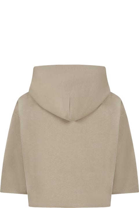 MM6 Maison Margiela Sweaters & Sweatshirts for Boys MM6 Maison Margiela Beige Sweatshirt For Kids
