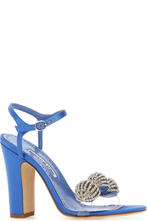 Homeware Manolo Blahnik Blue Satin Elhob Sandals