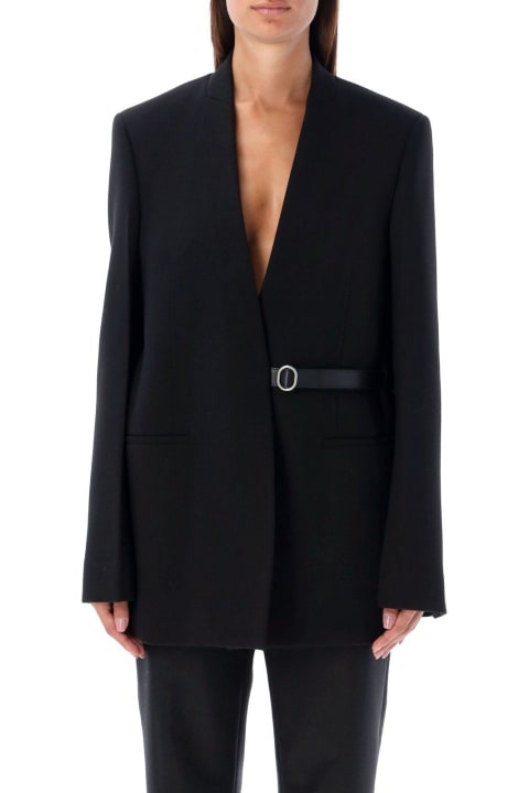 Jil Sander Coats & Jackets for Women Jil Sander V-neck Belted Tailored Blazer