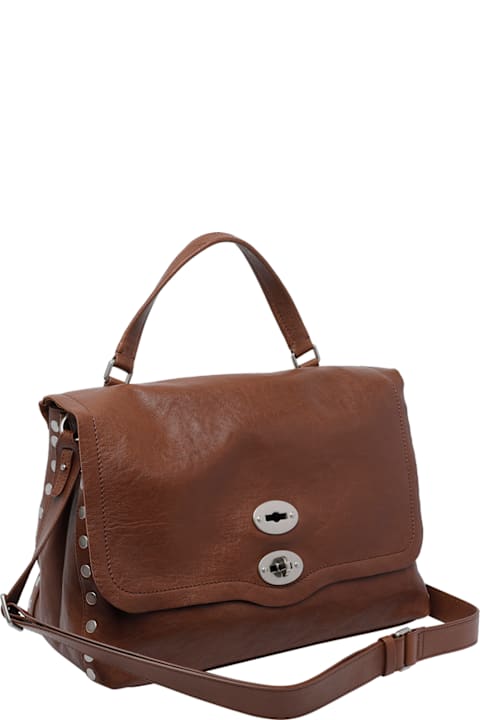 Zanellato لـ Men Zanellato Medium Postina Tabacco Handbag