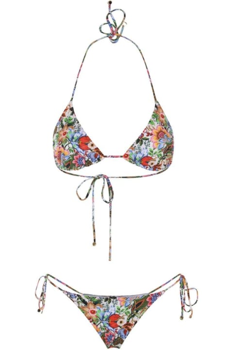 Etro for Women Etro Bouquet-inspired Printed Triangle Bikini