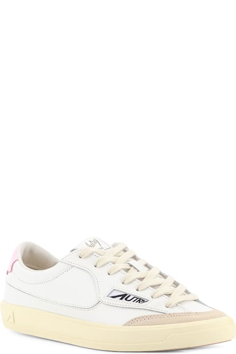Autry Windscape Leather Sneakers With Suede Insert