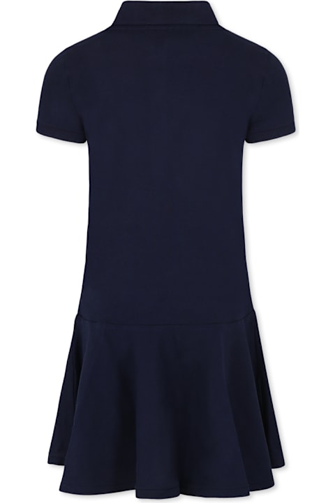 Fashion for Girls Ralph Lauren Blue Dress For Girl With Horse